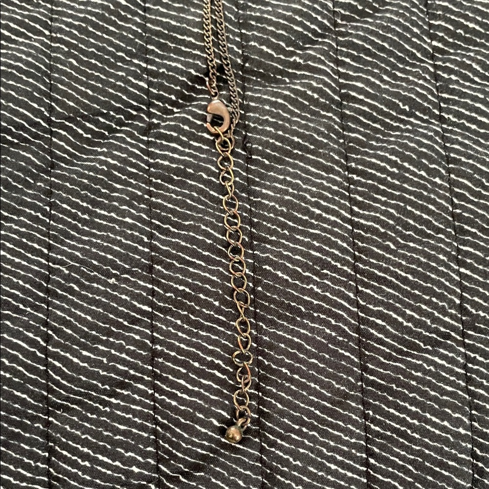 Antiqued Brass Tassel Necklace - Picture 6 of 8